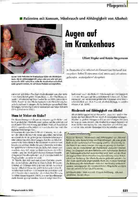 Vorschauseite 1: Augen auf im Krankenhaus