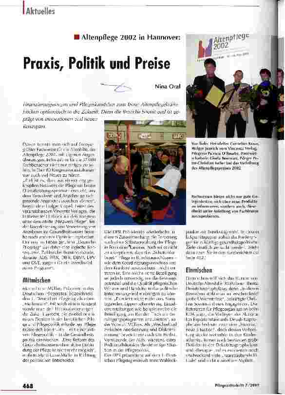 Vorschauseite 1: Praxis, Politik und Preise