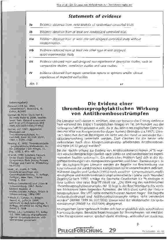 Vorschauseite 6: Die Evidenz von Maßnahmen zur Thromboseprophylaxe
