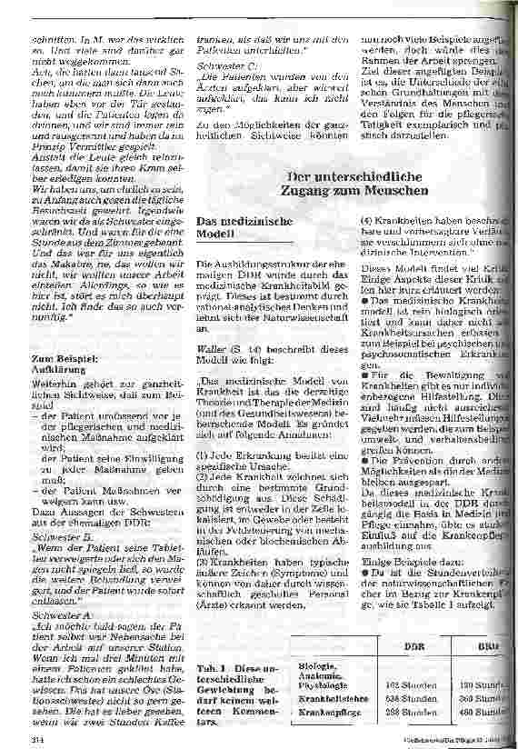 Vorschauseite 4: Unterschiede - Krankenhausausbildung in Ost und West