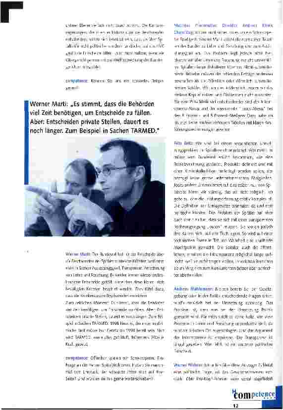 Vorschauseite 3: Debakel KVG-Umsetzung - ein Streitgespräch