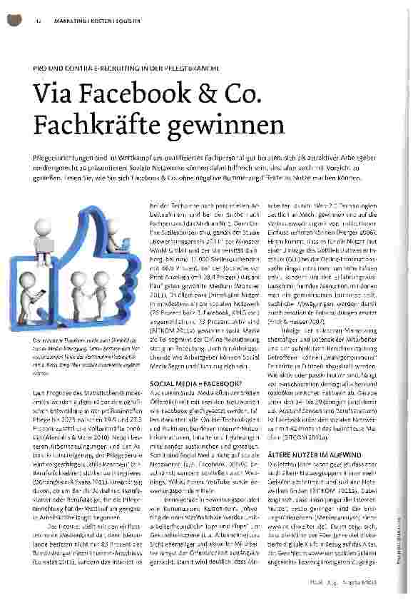 Vorschauseite 1: Via Facebook & Co. Fachkräfte gewinnen