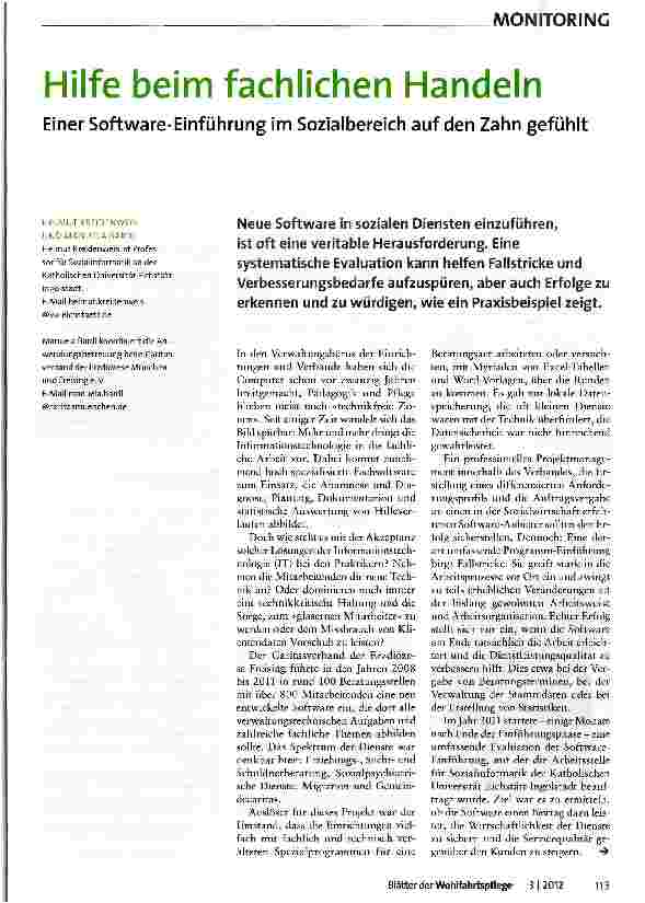 Vorschauseite 1: Hilfe beim fachlichen Handeln