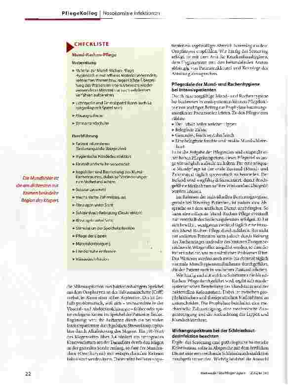 Vorschauseite 2: Mundund Rachenkeime in Schach halten