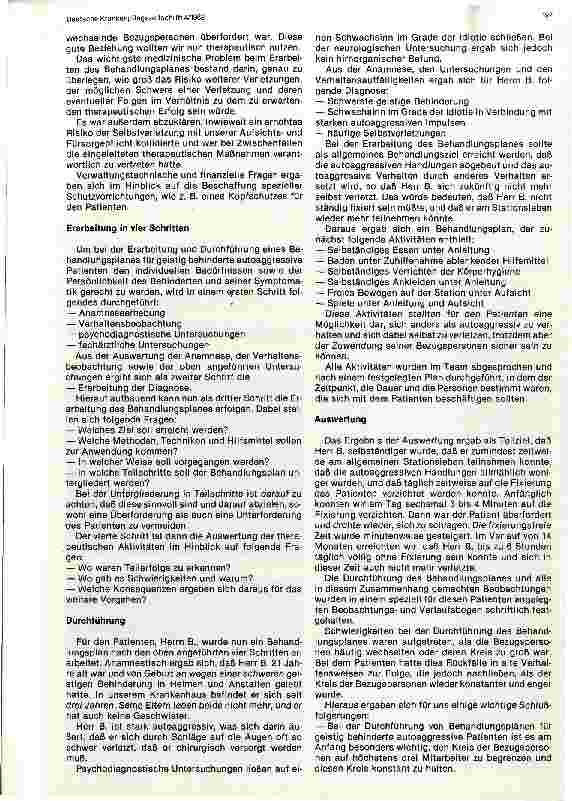 Vorschauseite 2: Pflegerisch-therapeutischer Umgang mit autoaggressiven geistig behinderten Patienten in der Psychiatrie