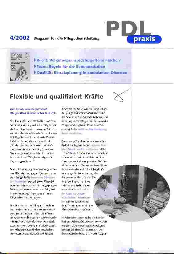 Vorschauseite 1: Flexible und qualifizierte Kräfte