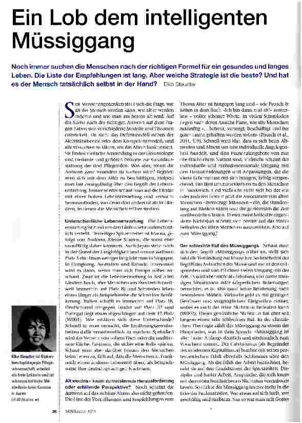 Vorschauseite 1: Ein Lob dem intelligenten Müssiggang