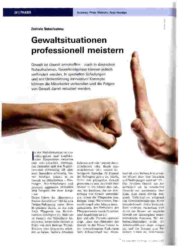 Vorschauseite 1: Gewaltsituationen professionell meistern