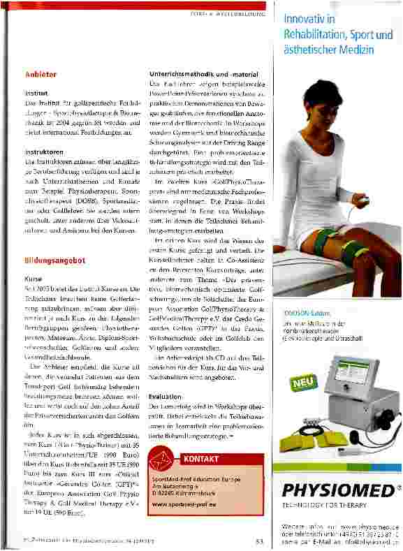 Vorschauseite 2: Golf-Physio-Trainer