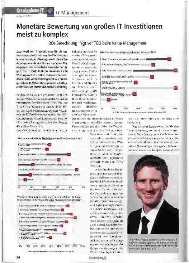 Vorschauseite 1: Monetäre Bewertung von großen IT Investitionen meist zu komplex