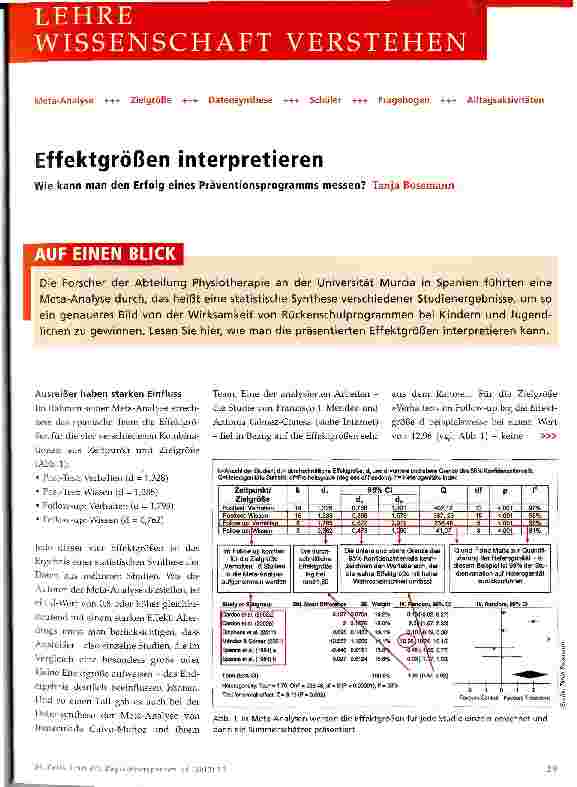 Vorschauseite 1: Effektgrößen interpretieren