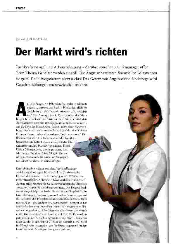 Vorschauseite 1: Der Markt wird es richten