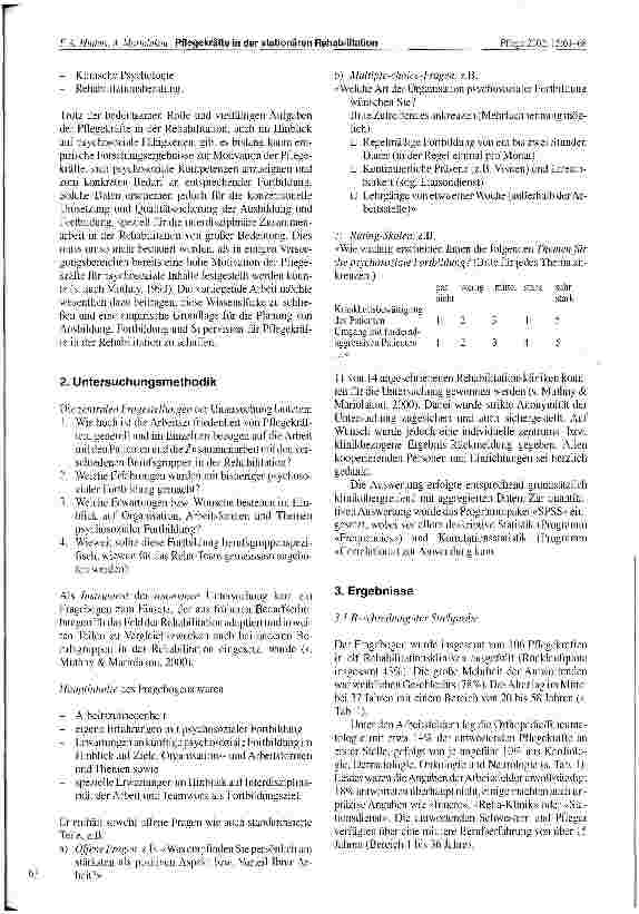 Vorschauseite 3: Pflegekräfte in der stationären Rehabilitation Arbeitszufriedenheit, Motivation für interdisziplinäre Zusammenarbeit und für den Erwerb psychosozialer Kompetenz