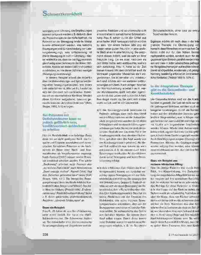 Vorschauseite 3: Schmerzkrankheit - Schmerzstörung: Indikation für Integrative Bewegungsund Physiotherapie (Teil II)