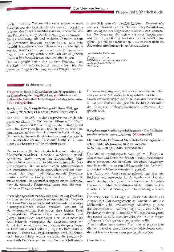 Vorschauseite 3: Sturz aus dem Rollstuhl im Altenpflegeheim - immer vermeidbar?