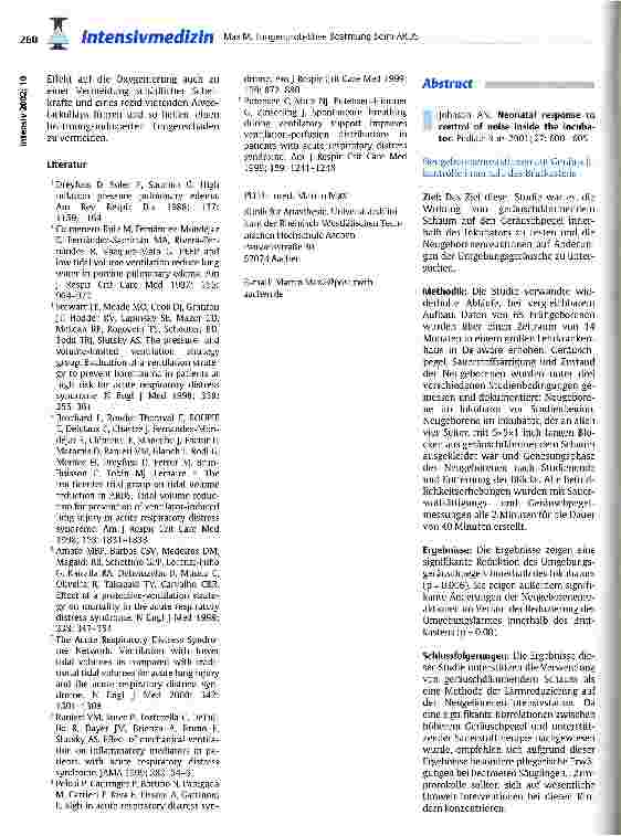 Vorschauseite 4: Lungenprotektive Beatmung beim ARDS
