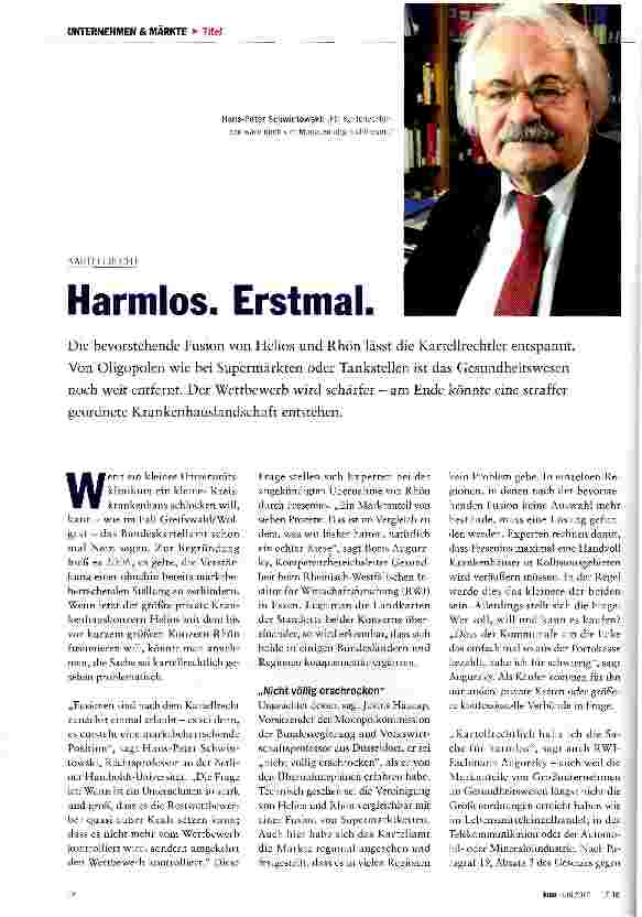 Vorschauseite 1: Harmlos. Erstmal.