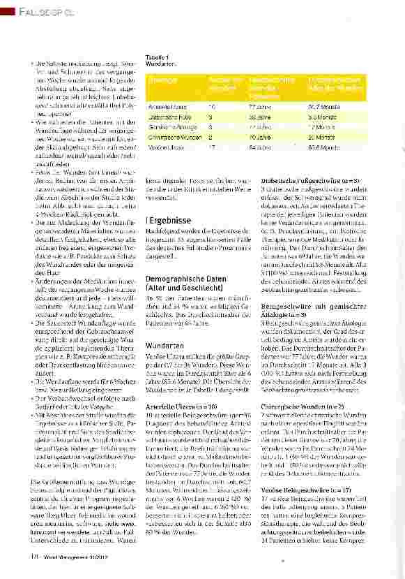 Vorschauseite 3: Erfahrungen mit einer glukoseoxidasehaltigen Wundauflage (sog. aktive Sauerstoff-Wundauflage) bei chronischen Wunden