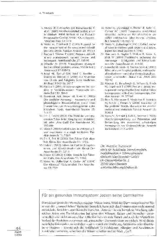 Vorschauseite 3: Atemwegsmanagement im Säuglingsund Kindesalter