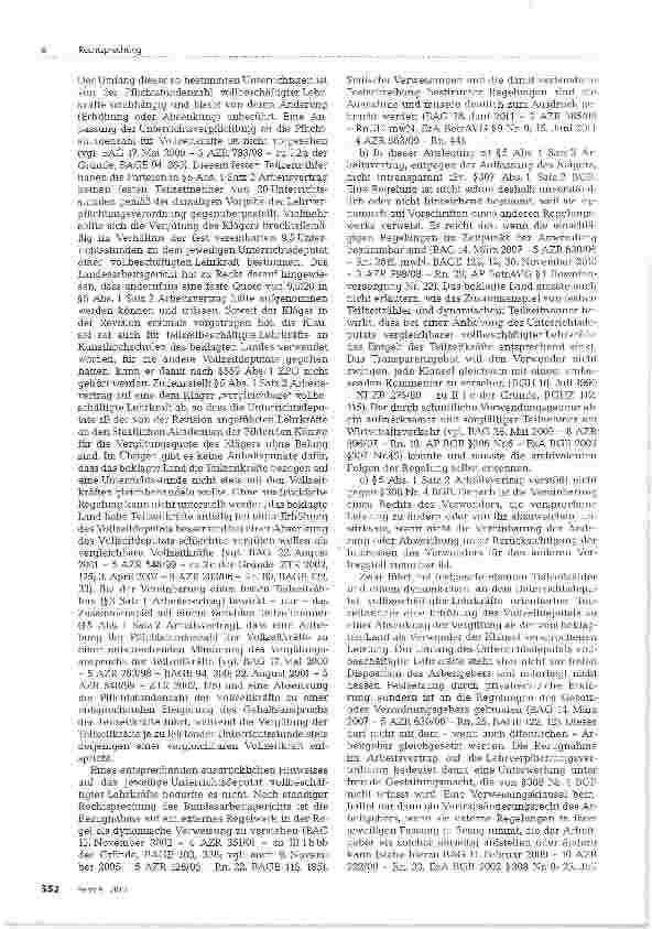 Vorschauseite 3: Diskriminierungsverbot bei Vergütung einer Teilzeitkraft