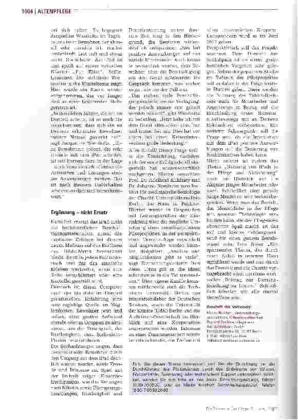 Vorschauseite 3: Moderne Technologien statt alte Volkslieder