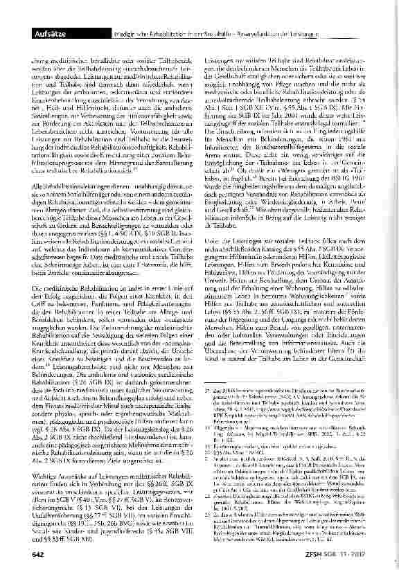 Vorschauseite 4: Medizinische Rehabilitation in der Sozialhilfe - Reservefunktion der Leistungen zur Teilhabe am Leben in der Gemeinschaft