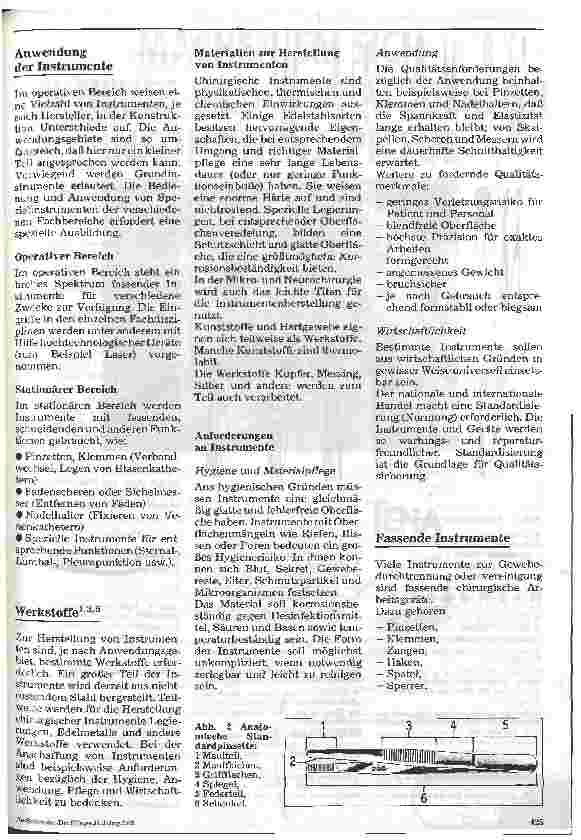 Vorschauseite 2: Pflege in Therapie und Diagnostik 16. Folge: Nahtund Instrumentenkunde