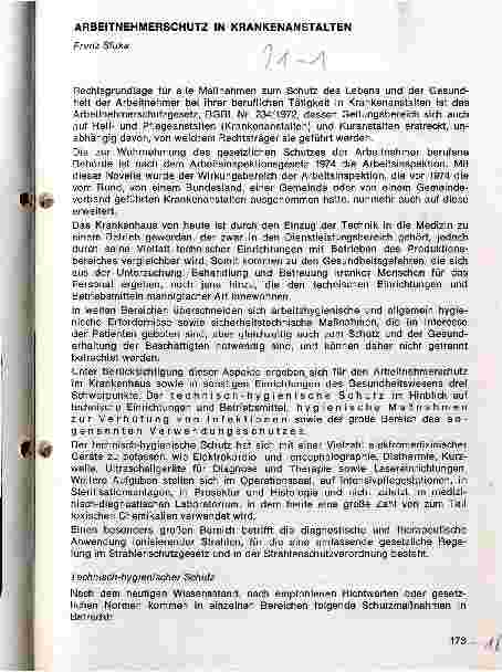 Vorschauseite 1: Arbeitnehmerschutz in Krankenanstalten