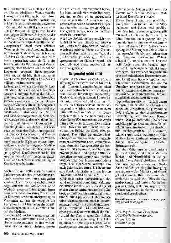 Vorschauseite 3: Die Geburt - eine Krankheit?
