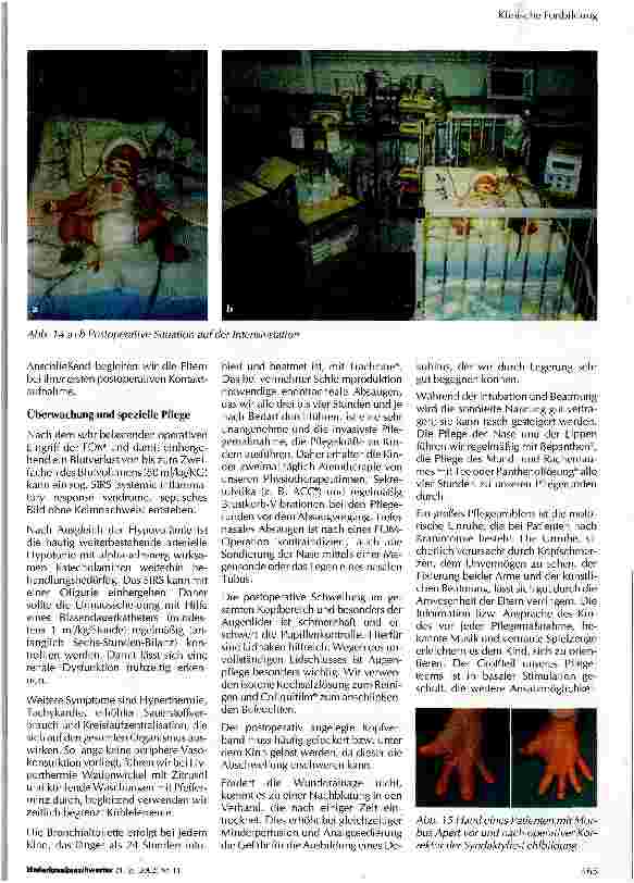 Vorschauseite 4: Postoperative Pflege von Patienten mit Kraniosynostosen