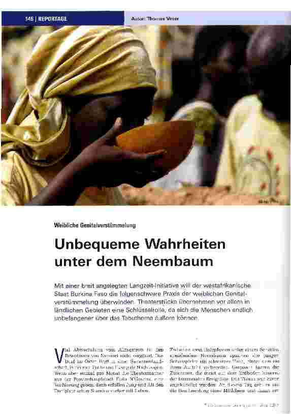 Vorschauseite 1: Unbequeme Wahrheiten unter dem Neembaum
