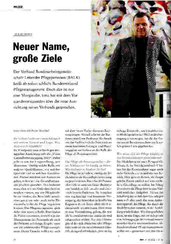 Vorschauseite 1: Neuer Name, große Ziele