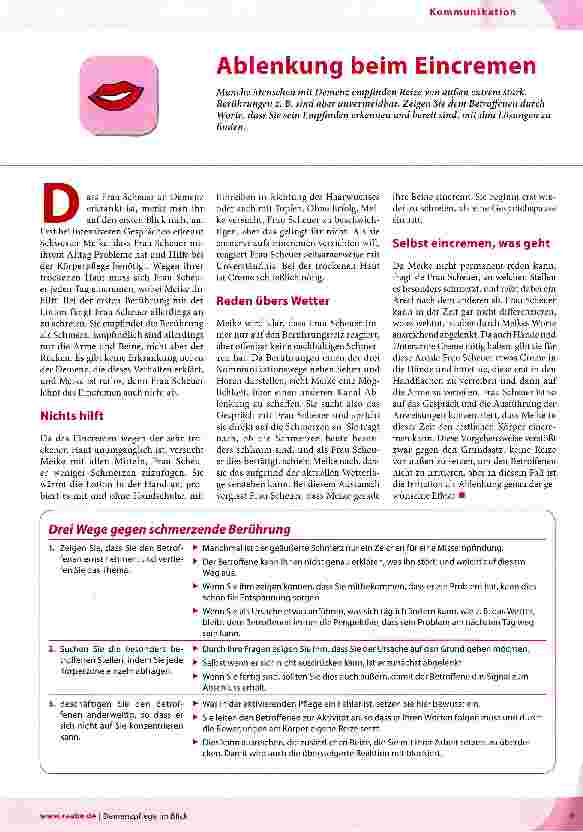 Vorschauseite 1: Ablenkung beim Eincremen