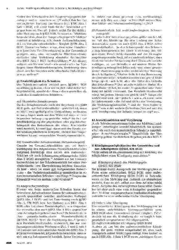 Vorschauseite 5: Mobbing im Arbeitsrecht: Tatbestand, Rechtsfolgen und Beweisfragen
