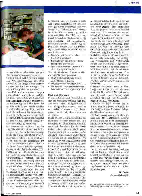 Vorschauseite 3: Pflege in der Gesundheitspolitik