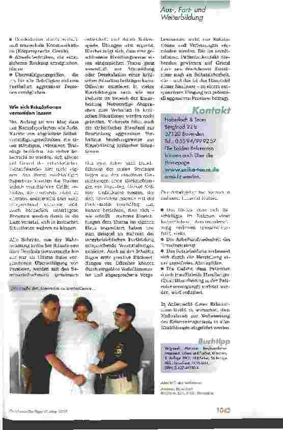 Vorschauseite 2: Umgang mit aggressivem Verhalten Erolg versprechende Prävention eines Tabuthemas