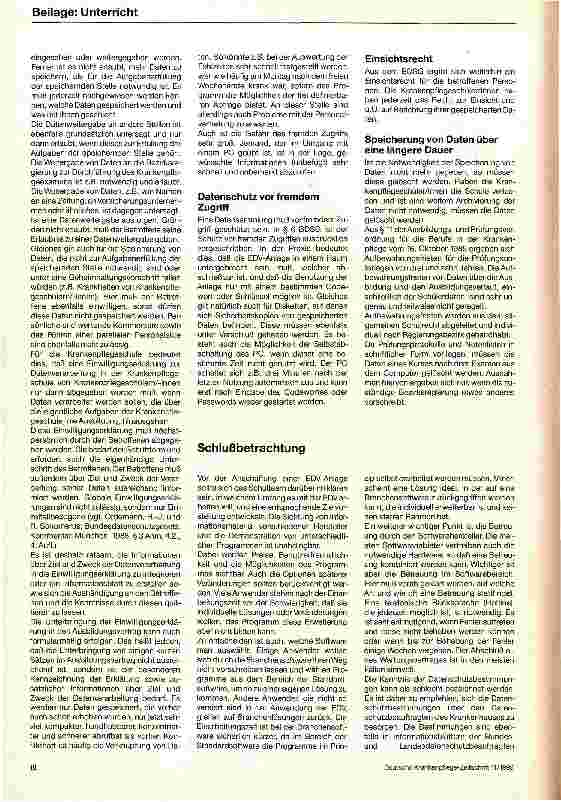Vorschauseite 4: Computer in Krankenund Kinderkrankenpflegeschulen Systemvoraussetzungen und Datenschutz beim Einsatz von EDV