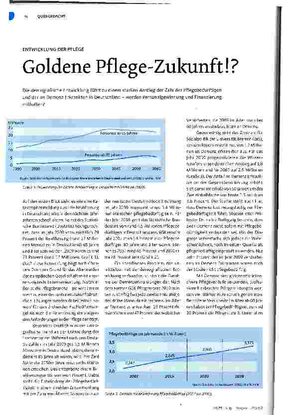 Vorschauseite 1: Goldene Pflege-Zukunft! ?