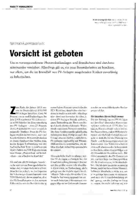 Vorschauseite 1: Vorsicht ist geboten