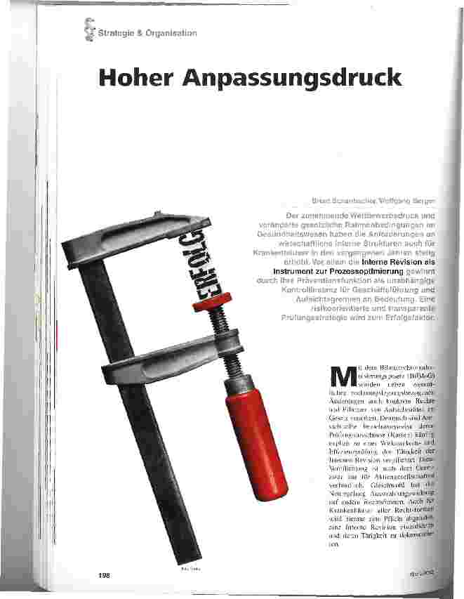 Vorschauseite 1: Hoher Anpassungsdruck