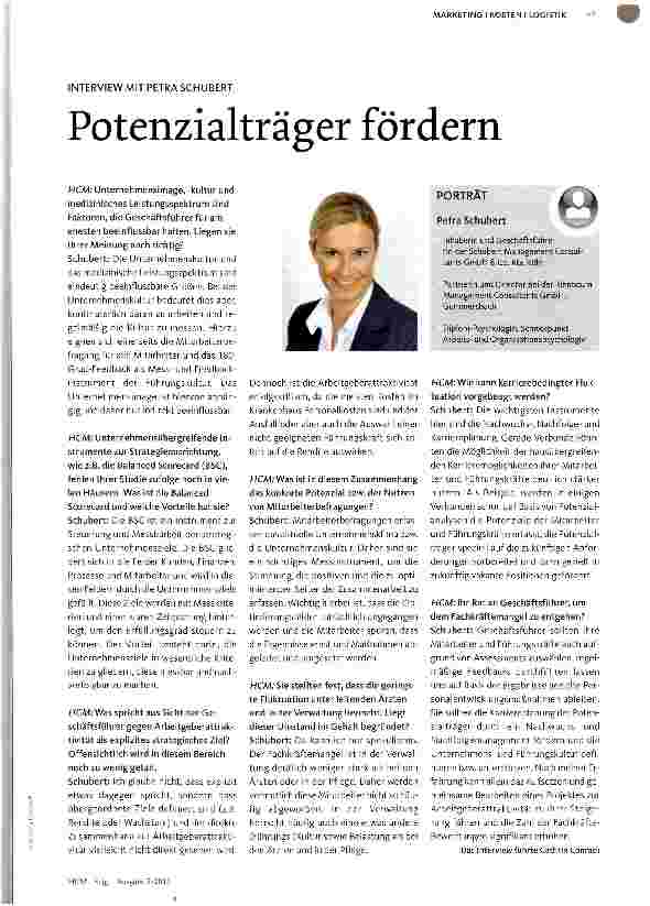 Vorschauseite 1: Potenzialträger fördern