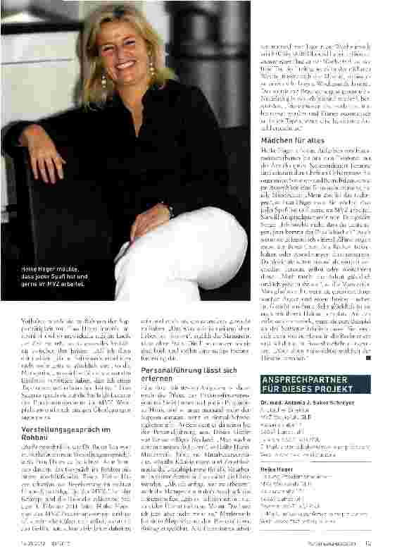 Vorschauseite 2: Heike Hager-Weltenbummlerin und Managerin mit Herz
