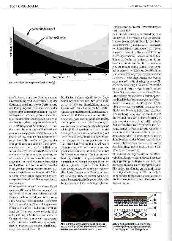 Vorschauseite 2: Eine Methode zur Quantifizierung der Reinigungsleistung im UltraschalIbad