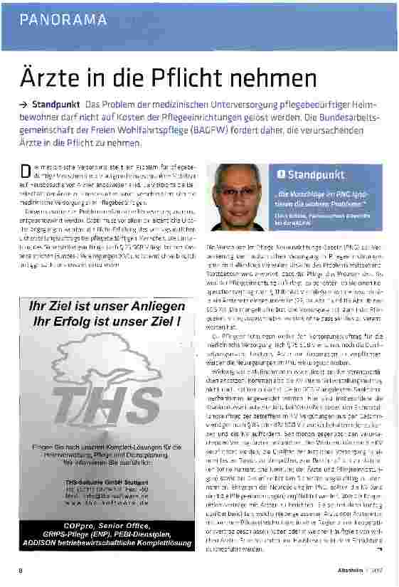 Vorschauseite 1: Ärzte in die Pflicht nehmen