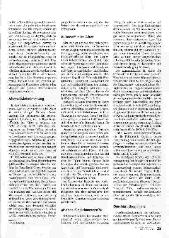 Vorschauseite 2: Den Schmerz nehmen, aber nicht die Autonomie