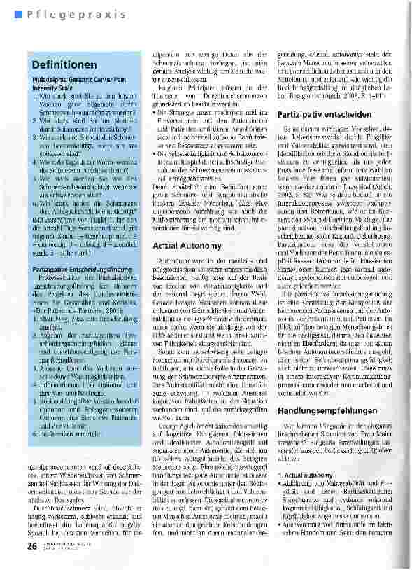 Vorschauseite 3: Den Schmerz nehmen, aber nicht die Autonomie
