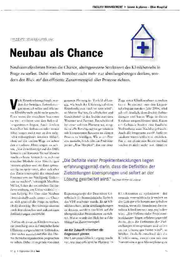 Vorschauseite 1: Neubau als Chance