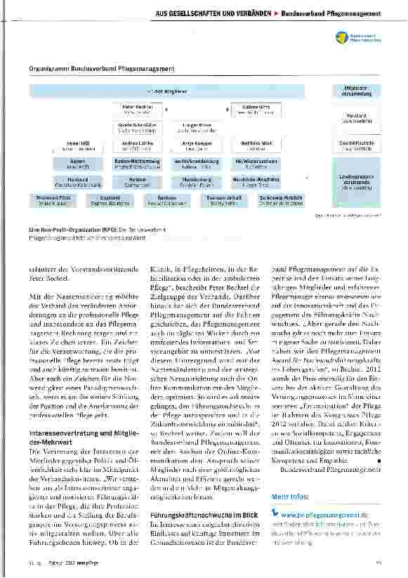 Vorschauseite 2: Wandel zum Bundesverband Pflegemanagement