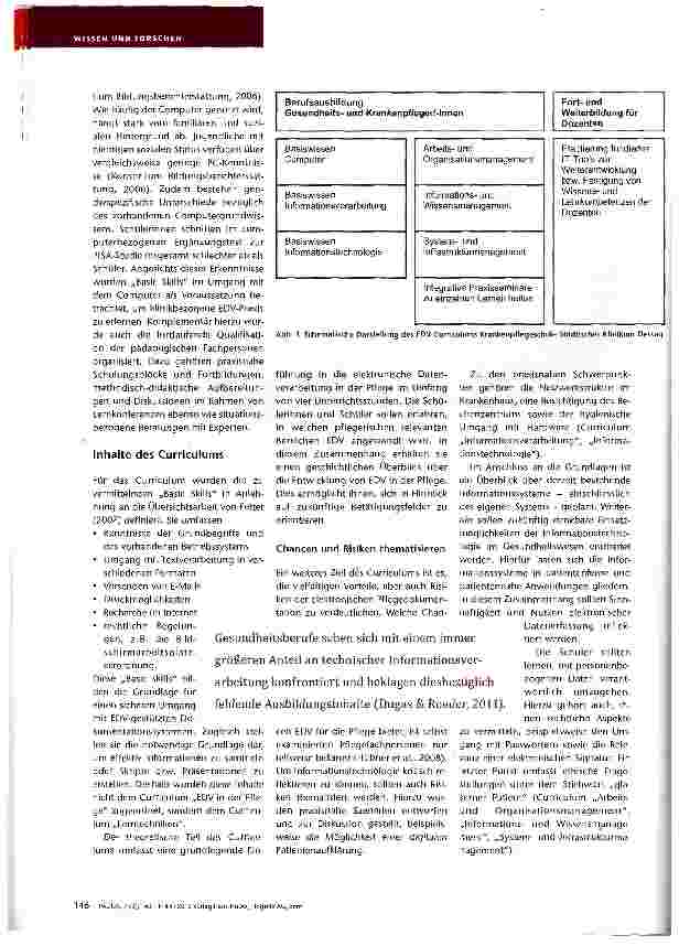Vorschauseite 4: EDV in der Pflege: Lernen für die Zukunft