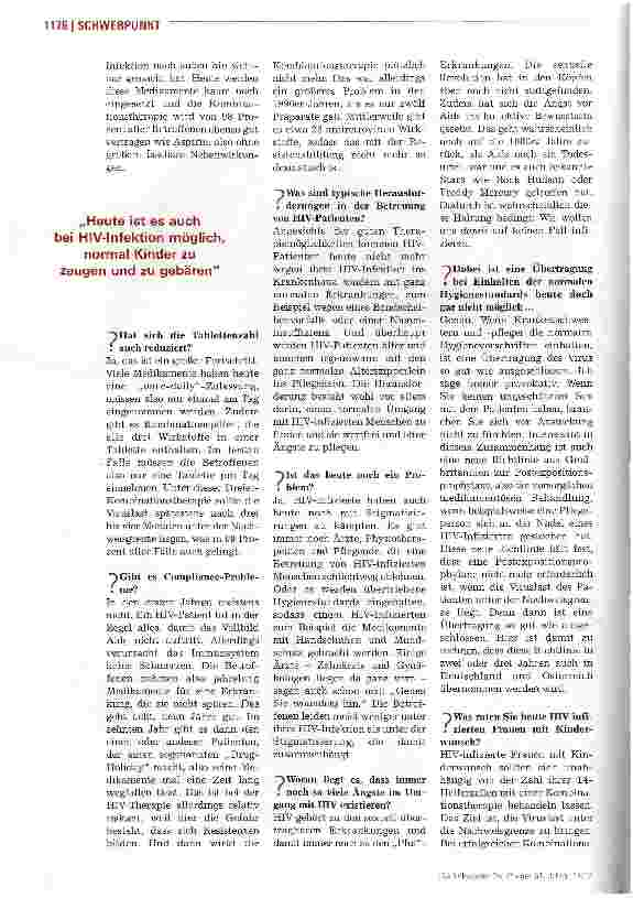 Vorschauseite 3: Das Schlimmste ist, nichts von seiner Infektion zu wissen